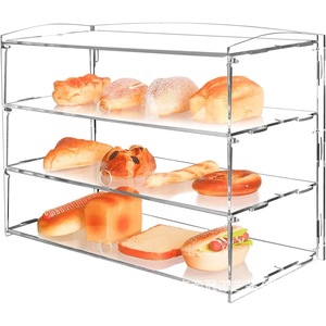 <span class=keywords><strong>Acrylic</strong></span> Pastry hiển thị trường hợp bánh Countertop hiển thị trường hợp bán lẻ hiển thị truy cập rõ ràng kệ - Product Image 4