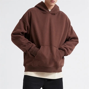 Sweat-shirts à capuche Hip Hop Streetwear en coton, coupe oversize, grammage lourd, effet délavé, avec broderie 3D et impression numérique, coloris variés, collection automne - Product Image 1