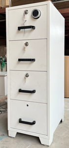 Cabinet Drawer Storage Cabinet 4 Drawers 1-2 Hour Fire Rating Metal Fireproof Fire Resistant Office Filing Storage Cabinet