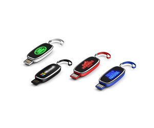 Push-pull Mechanism Popular Luminous Plastic Usb Flash Stick with Lanyard for Promotional Gift of 2gb 4gb 8gb 16gb 32gb 64gb