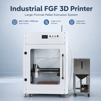 Nouvelle imprimante 3D industrielle FGF, volume d'impression 600x600x1000mm, double extrudeur, plateau chauffant, nivellement automatique, ABS, multi-matériaux, indépendante