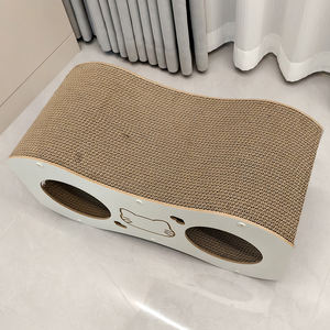 Bantalan penggaruk kucing Anti air mata, paket pengganti isi ulang warna krem alami ramah anggaran gaya minimalis - Product Image 6