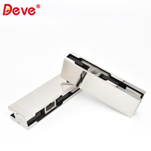 Stainless Steel Cover Glass Door Hardware Patch Fitting For Office Building Glass Door
