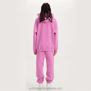 Concevez votre propre survêtement vierge personnalisé Survêtement unisexe en molleton de coton de haute qualité Ensemble de jogging à jambe droite - Product Image 4