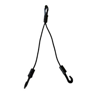 Ganchos de Remolque de Acero Negro de 40 cm con Clip y Gancho para Uso en Exteriores - Product Image 5