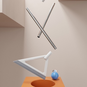 Sanga Sapu Ajaib Multifungsi, Desain Baru 2 In 1 Karet Silikon Stainless Steel Dapat Diperpanjang - Product Image 5