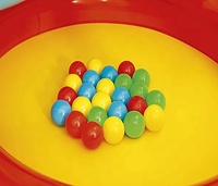 Piscine à balles gonflable personnalisée en forme d'hélicoptère, 25 balles multicolores, 85 cm, centre de jeux en PVC pour adolescents, idéal pour Noël et toutes occasions