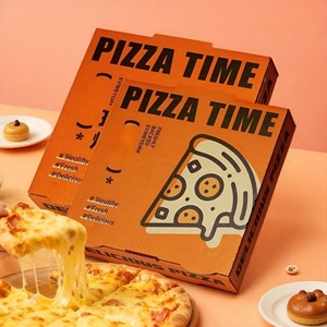 Cajas de Pizza Ecológicas Impresas Personalizadas - Biodegradables y Reciclables, Tamaño/Logotipo Personalizado, Empaque <span class=keywords><strong>para</strong></span> Llevar - Product Image 3