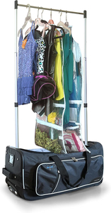 Free sample Free <b>Rolling</b> Dance Costume Bag with Hanging Cosmetics and Garment <b>Rack</b> Sample Dance Bag - Product Image 3