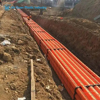 Tuyau de protection de câble électrique en PP MPP durable et économique avec connexion par fusion à chaud 90 mm 110 mm 160 mm pour projets de construction
