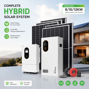 Kit de Panel Solar Jinko de 650W, Tipo N, Monocristalino, 24.8% de Eficiencia, 3 MPPT, 8KW, 10KW, 12kW, Sistema Completo de Energía Solar para el Hogar - Product Image 1