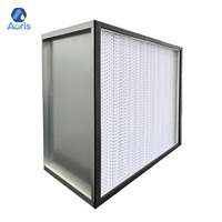 Filtro de CA para sala limpia personalizado, filtro HVAC U15 U17, campana de flujo laminar H13, filtro Hepa H14 para laboratorio