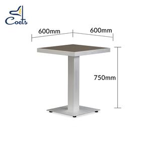 Ensembles de tables et chaises d'extérieur en aluminium pour restaurant Coets Garden Terrace, table de terrasse pour restaurant - Product Image 3