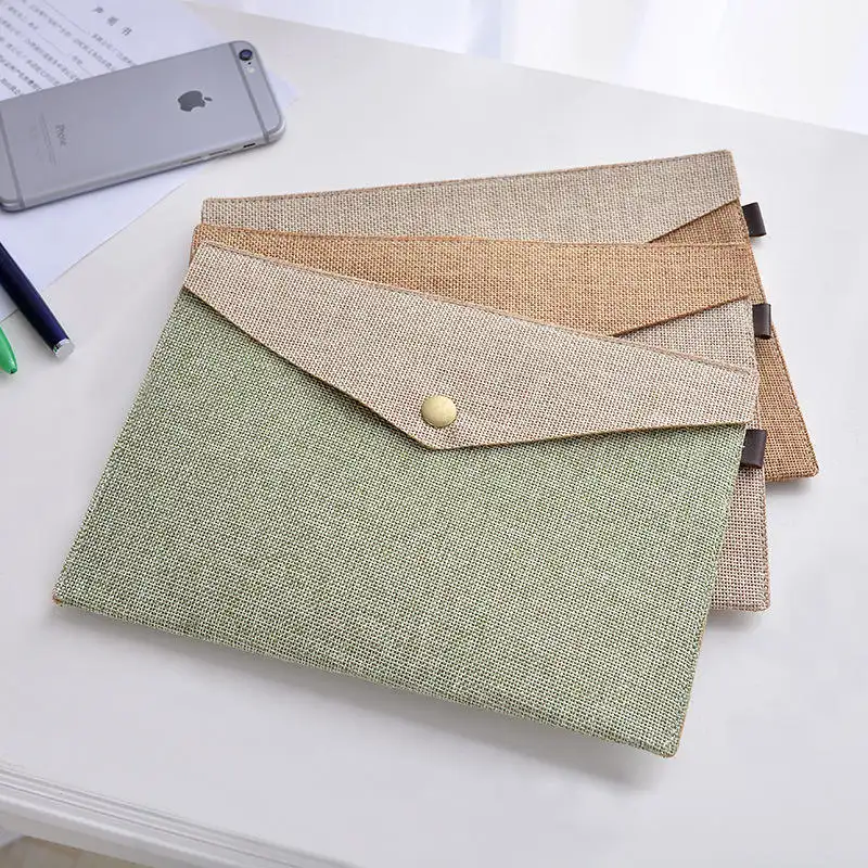 Saf kare tarzı tasarım kağıt saklama çantası portföy akıllı asılı dosyaları ve klasörleri