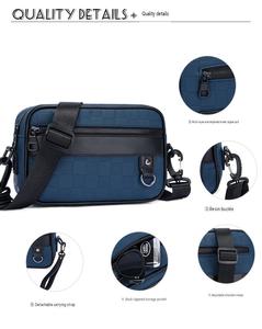 Nueva Bolsa Bandolera Pequeña Vintage, Moderna, con Cierre, Multifuncional, Impermeable, de Cuero PU, para Hombre - Product Image 6