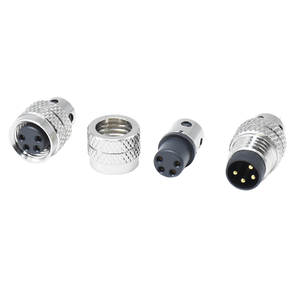 M8 Circular 4 Pin a Código Cable Eléctrico Industrial Moldeable Macho Hembra Enchufe IP67 Conector Moldeable a Prueba de Agua - Product Image 3