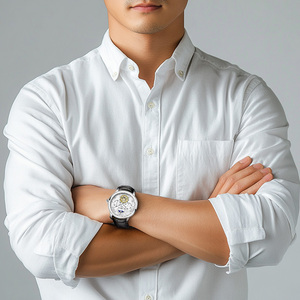 2025นาฬิกากลไกอัตโนมัติของผู้ชายออกแบบได้ตามต้องการหน้าปัดลำลองแบบเรียบง่ายกันน้ำสายรัดข้อมือตัวชี้แบบหางยาว - Product Image 5