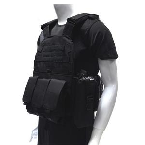 Gilet tattico di sicurezza tattico nero personalizzato con giubbotto tattico di supporto per piastre di sistema Molle - Product Image 6