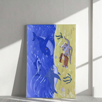200x300mm Marine Life Inspired Oceanic Cuisine Salle de bain Sol Mur Texturé Antidérapant Carreaux de porcelaine décoratifs