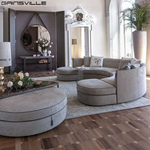 Muebles para el hogar <span class=keywords><strong>de</strong></span> <span class=keywords><strong>lujo</strong></span> <span class=keywords><strong>de</strong></span> terciopelo <span class=keywords><strong>de</strong></span> estilo italiano sofá seccional curvo sofás redondos modernos para el hogar <span class=keywords><strong>de</strong></span> <span class=keywords><strong>lujo</strong></span> - Product Image 2