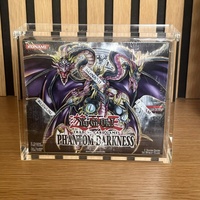 Étui de présentation moderne et portable en acrylique personnalisable pour boîte de boosters Yu-Gi-Oh TCG (24 paquets de 5 à 9 paquets de cartes)