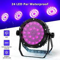 U`King 240W Éclairage PAR étanche Rgbwa + Uv 6 en 1 pour discothèque, DJ, salle de danse, fête, bar, scène, éclairage PAR LED