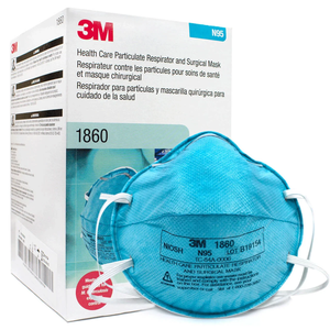 <span class=keywords><strong>3M</strong></span> 1860 <span class=keywords><strong>N95</strong></span> LOTB19154 หน้ากากป้องกันฝุ่นสำหรับห้องผ่าตัดและห้องปฏิบัติการด้านการดูแลสุขภาพ - Product Image 1
