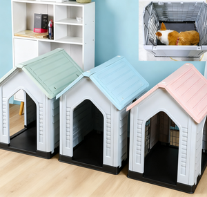 Plastica per esterni eco-friendly cane cane cane Multi-porta traspirante casa di protezione solare pioggia quattro stagioni universale piccolo animale domestico - Product Image 2