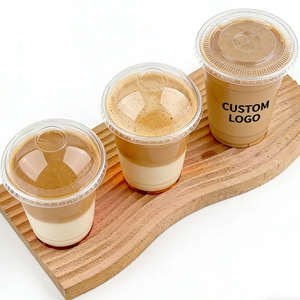 Vasos de Plástico Transparente para Café con Tapa y Pajita, Vasos Desechables para Postres de 12oz, Contenedor para Bebidas Frías de 90mm para Uso en Cafeterías - Product Image 6