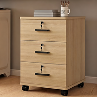 Meuble de rangement de bureau écologique à 3 tiroirs, en bois durable, avec tiroirs de classement sur pieds, vente directe usine