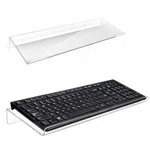 Acrylic Tilted Computer Keyboard Holder Clear Keyboard Stand