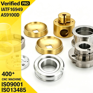 Pièces usinées CNC sur mesure, composants de précision en laiton et en acier, boîtier de roulement à bride multi-étapes rainuré - Product Image 1