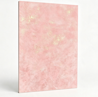Plaque dorée, fabrication directe, placage imperméable rose doré pour la décoration murale extérieure et intérieure des maisons et des hôtels