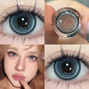 Lenti a Contatto Colorate Blu a 3 Tonalità, Effetto Occhi Grandi Naturali, Morbide HEMA con 40% di Contenuto d'Acqua, Nuovo Design, Vendita all'Ingrosso Diretta dalla Fabbrica - Product Image 2