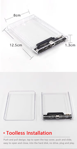 مصنع VONN علبة USB شفافة بشاشة USB وhdd و<span class=keywords><strong>ssd</strong></span> حاوية خارجية مجانية للكمبيوتر المحمول - Product Image 5