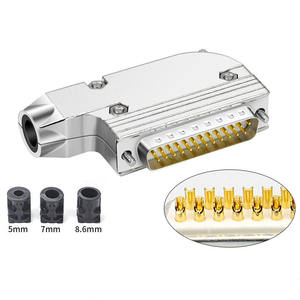 Connecteur DB25 à angle de 90 degrés, connecteur mâle-femelle, connecteur 25 broches, coque métallique - Product Image 1