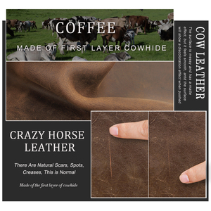 ซองใส่โทรศัพท์หนังวินเทจแบบ Crazy Horse ป้องกัน RFID สำหรับสมาร์ทโฟนขนาด 6.9 นิ้ว กระเป๋าคาดเอวแนวนอนแบบสองช่องสำหรับกิจกรรมกลางแจ้ง - Product Image 4