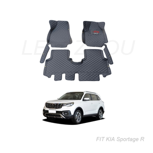Alfombrillas de cuero de PVC para coche, alfombra personalizada de alta calidad, 7D, respetuosas con el medio ambiente, RHD/LHD, para KIA Sportage R 2012-2017 2018-2022 <span class=keywords><strong>2023</strong></span> - Product Image 1