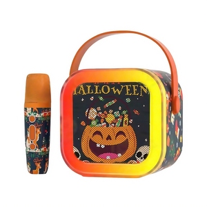 Halloween Món Quà Giáng sinh bên hộp Bluetooth BT Micro không dây karaoke K12 xách tay mini Loa LED ánh sáng - Product Image 3