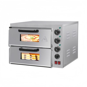 <span class=keywords><strong>Horno</strong></span> de Pizza Comercial de 220V, <span class=keywords><strong>Horno</strong></span> Eléctrico de Doble Capa para Mostrador, Control Independiente, <span class=keywords><strong>Horno</strong></span> de Panadería para Pizza, Snacks y Pasteles - Product Image 1