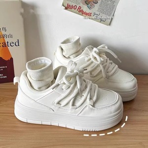 Chất lượng cao dày đế nhỏ màu trắng phụ nữ 2024 phổ biến mới sinh viên thể thao Hội Đồng Quản trị Giày - Product Image 6