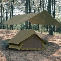 Tentes de camping imperméables pour 4 personnes Tente de camping double couche en toile Vente en gros pas cher