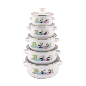Ensemble d'ustensiles de cuisine pour casseroles, <span class=keywords><strong>en</strong></span> émail céramique, pour la cuisson des aliments, offre spéciale, 5 pièces, 673DG - Product Image 1