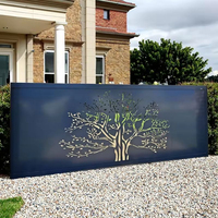 Panneaux de clôture décoratifs en aluminium découpé au laser YISHANG, modernes et populaires, pour l'extérieur, le jardin, le revêtement mural et les portails.