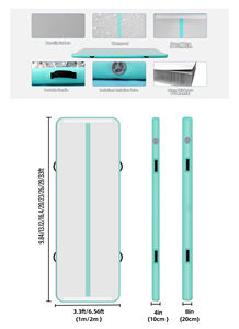 Bomba de aire eléctrica, colchonetas inflables de 20cm de altura, colchoneta de gimnasia, colchoneta de Yoga, colchoneta de entrenamiento para acampar - Product Image 4