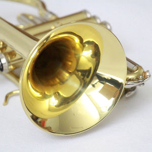 Cornet en laiton laqué or <span class=keywords><strong>pas</strong></span> cher avec étui pour la vente en gros - Product Image 5