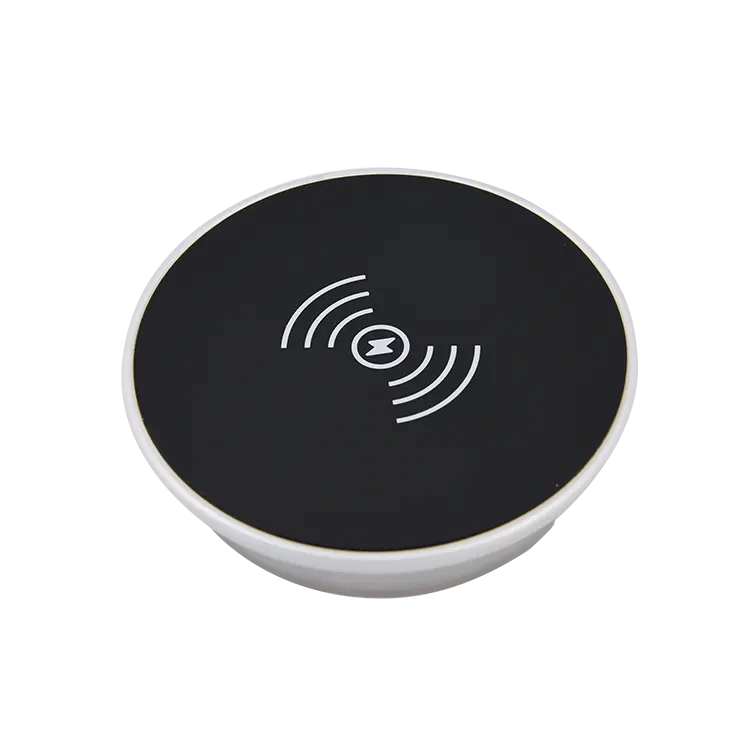 embedded phone QI standard wireless charger ETL FCC CE RoHS certified mountable on furniture 5W 10W plug in for use