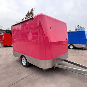 Chariot mobile de restauration rapide et de crème glacée pour l'exportation vers l'Europe et l'Amérique, grande fenêtre de vente, acier inoxydable, chariot à 2 roues remorqué - Product Image 3