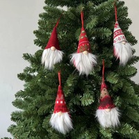 Neue grenzüberschreitende Weihnachtsdekoration: Handgefertigter gesichtsloser Weihnachtsmann-Anhänger, Baumschmuck, kleines Hängemodell WT025-M