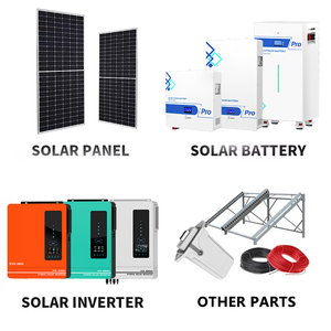 Anern ad alta efficienza 30kw sistema solare ibrido 5kw 10kw sistema di energia solare pannello solare Kit 20kw - Product Image 5